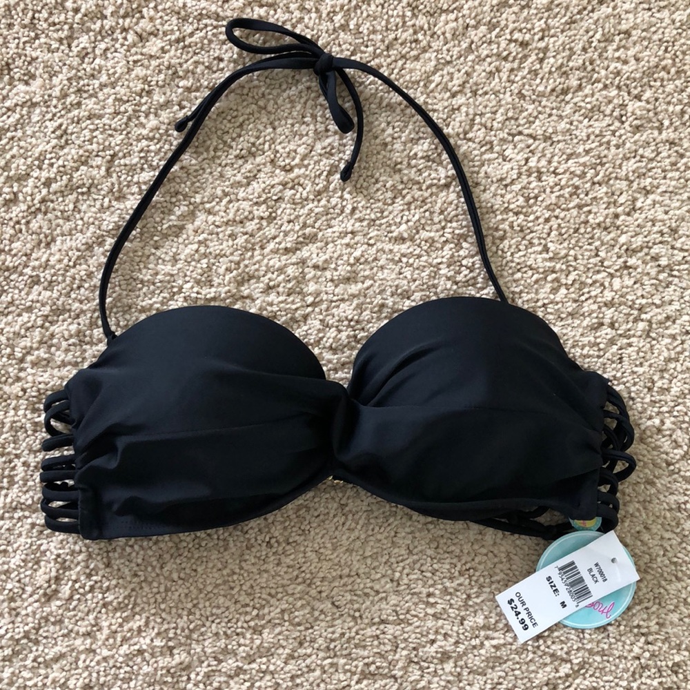 Black bikini top - NWT